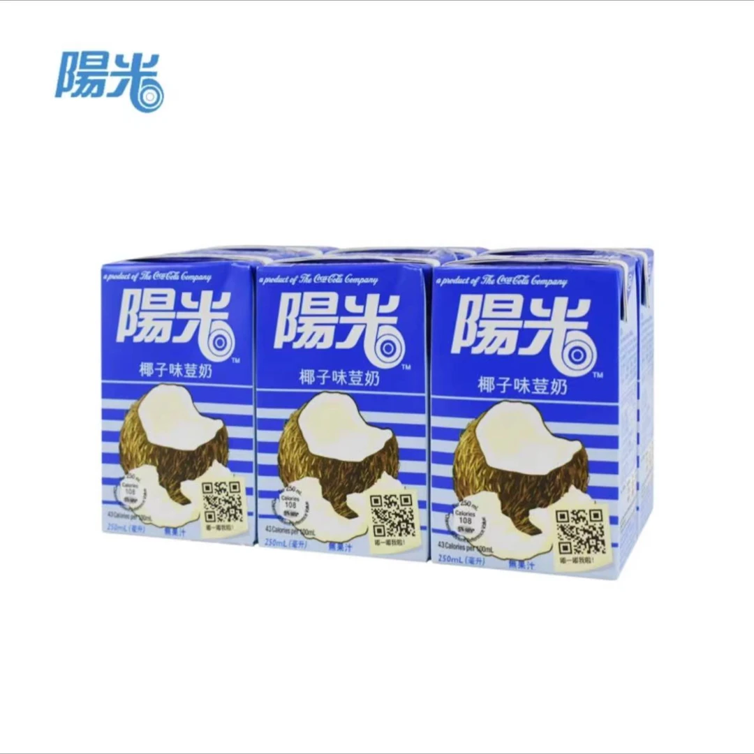 香港进口阳光椰子豆奶250ml