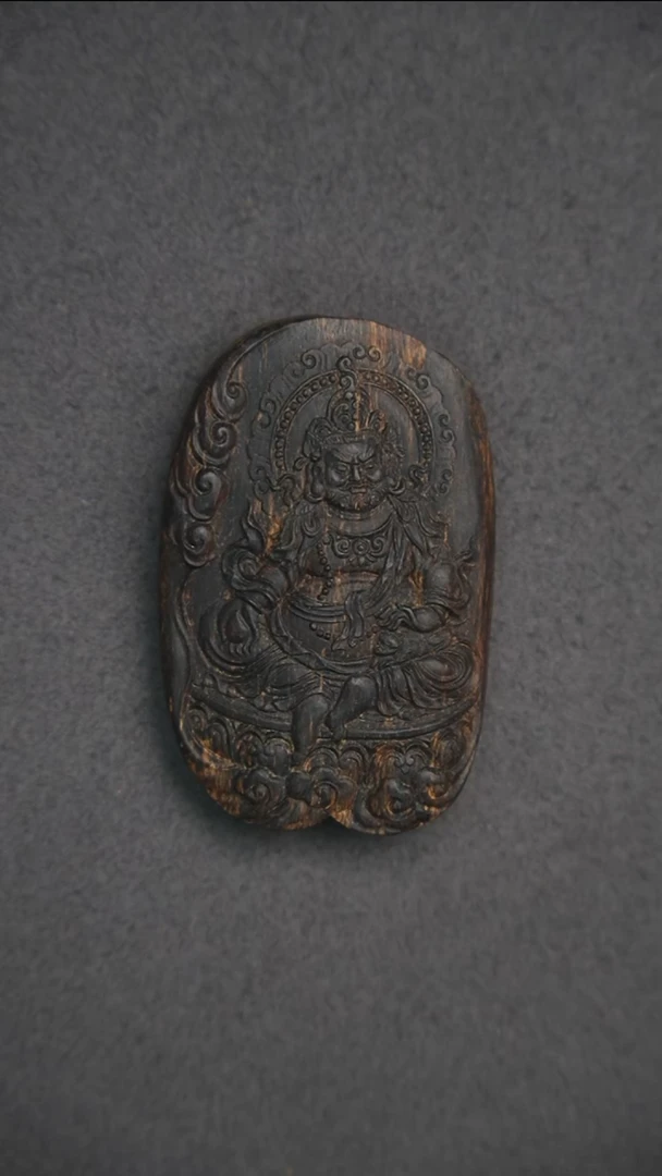 沉香吊坠15.6g 正区黑棋老料 沉水