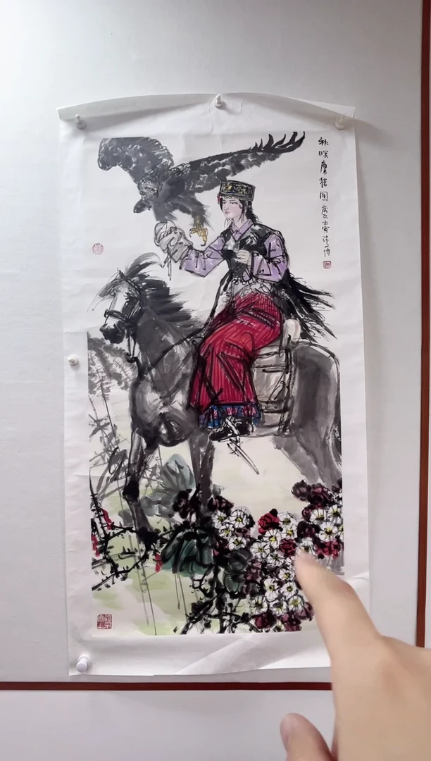 【闪购商品】国画湖社-潘文博-人物