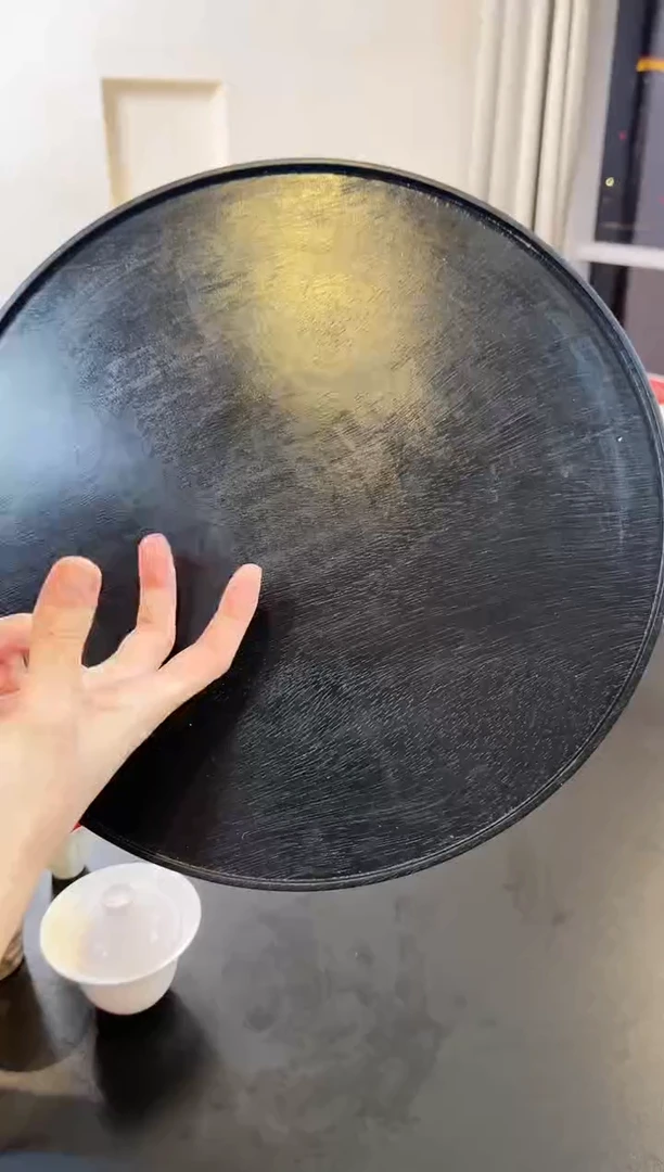 36cm核桃木大漆大圆盘（升级不加价