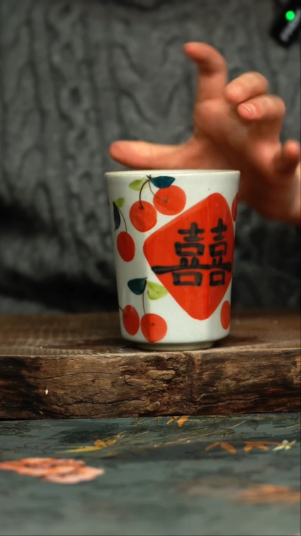 【闪购商品】杯杯釉下彩手工手绘同款陶器