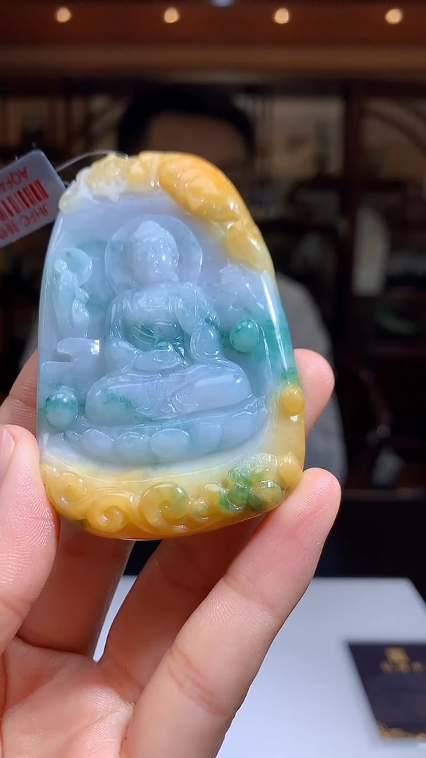 定制翡翠未镶嵌1085hm-毛货挂件47