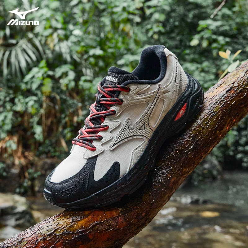 Mizuno/美津浓25加厚减震户外运动跑鞋防泼水RACER S 2.0 红白机
