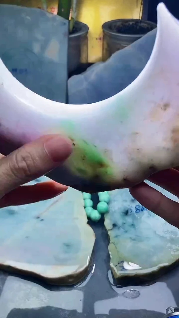 未镶嵌挂件翡翠小雨458