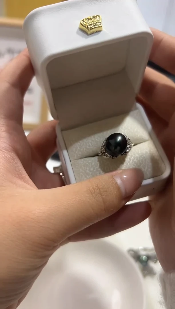 银S925镶嵌戒指海水珍珠54