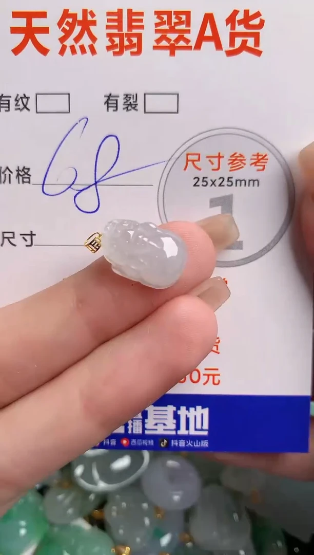 翡翠18K金镶嵌颈饰14003036