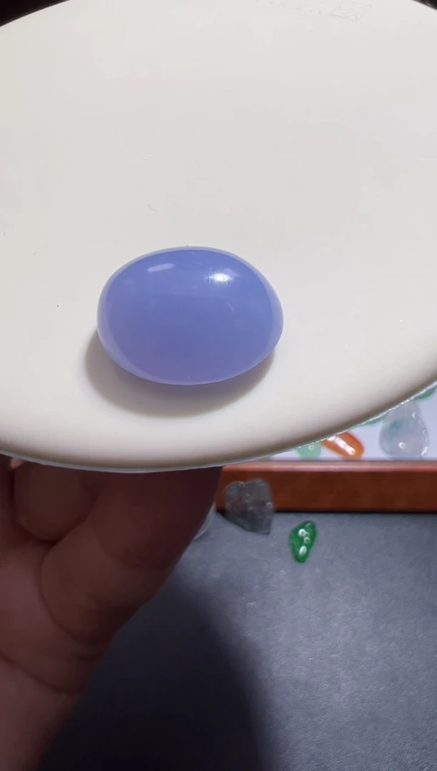 未镶嵌定制翡翠17.1*14.1*8.9紫蛋