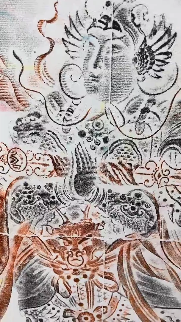 国画三*赵燮绘画8pc拓片