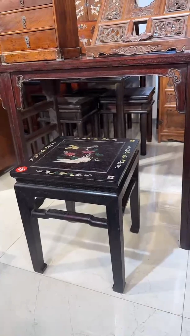 【闪购商品】木木艺邵氏紫檀山鸟方凳598..8888