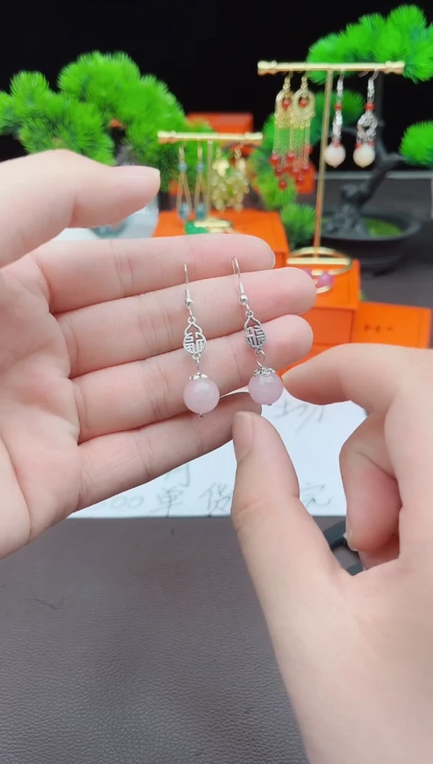 【闪购商品】水晶耳饰银S925镶嵌238000