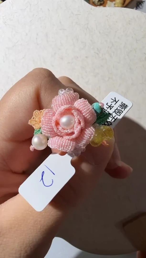 【闪购商品】蜜蜡戒指未镶嵌蜜蜡花朵戒指