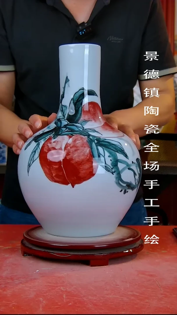 摆件手景德镇陶瓷 全场手工绘3