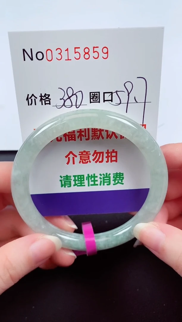 翡翠手镯未镶嵌 0315859