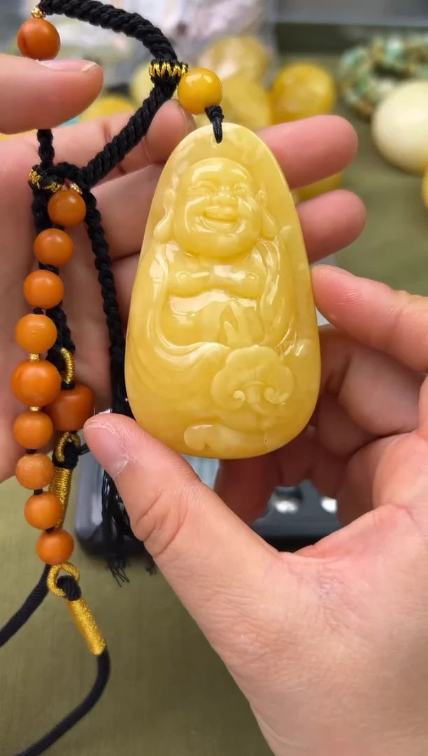 裸石琥珀未镶嵌琥珀蜜蜡吊坠