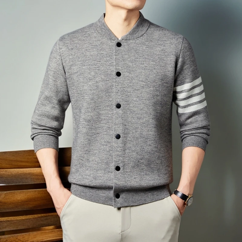 毛衣针织纯色时尚针织衫韩版男士菠萝针薄毛衣修身百搭商务潮流