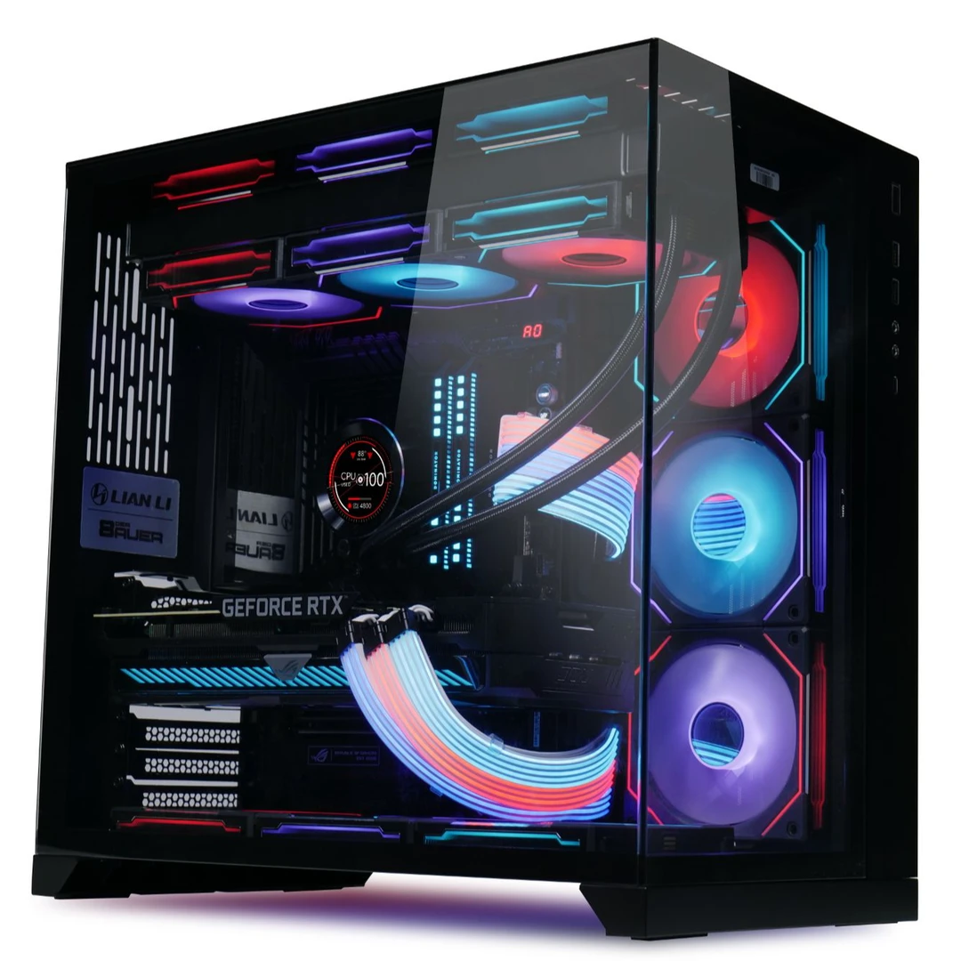 联力LIANLI包豪斯高颜值O11D全视版黑/白海景房机箱支持360水冷