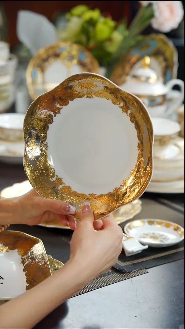 瓷片8英寸菜盘  1个