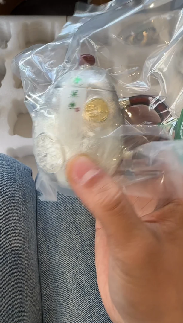 呆坐  掐丝嵌金团福 龙蛋壶