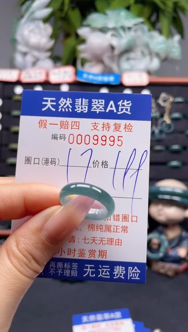 未镶嵌戒指翡翠17*9995