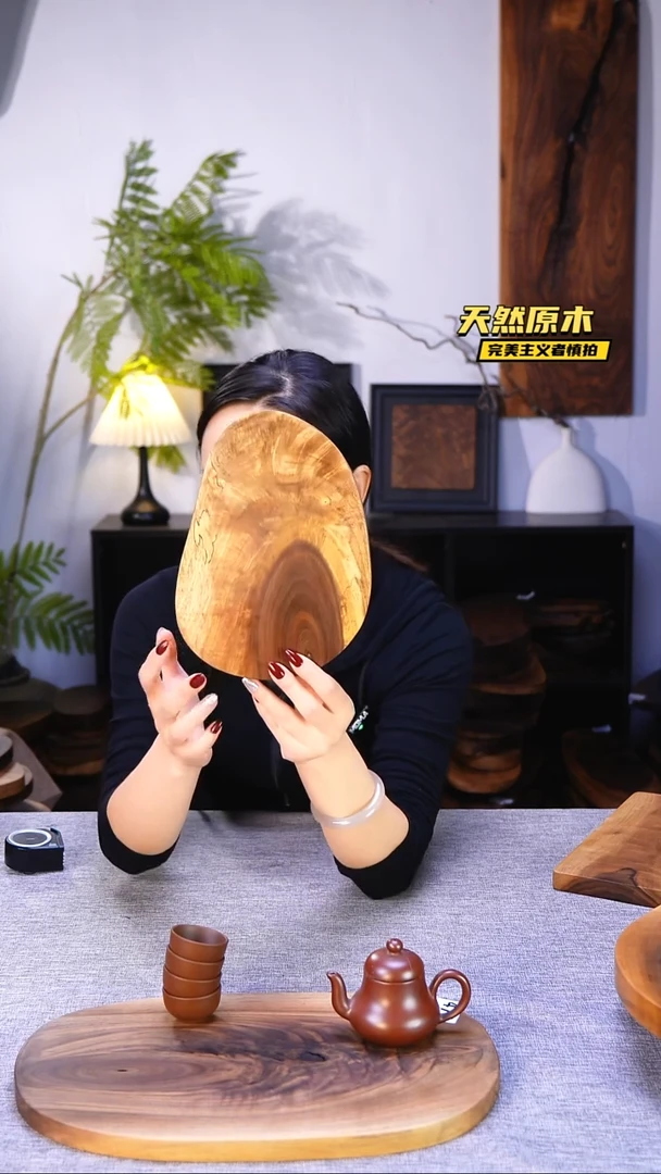 木北美黑胡桃原木.干裂疤结不属于商品质量问题完美主义者慎拍