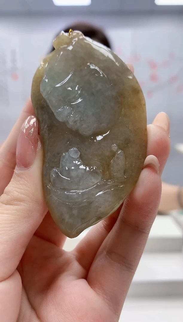 未镶嵌定制翡翠4829jw-毛货挂件94