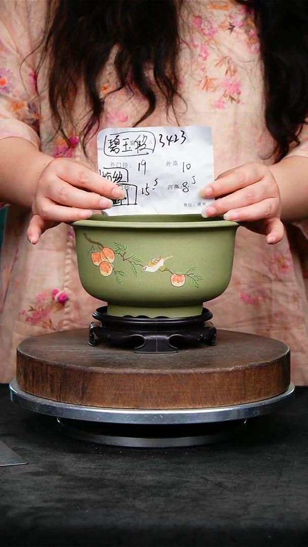 紫砂花盆3423+s紫砂花盆