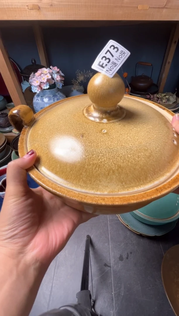 瓷片李*晓e373黄色砂锅福利