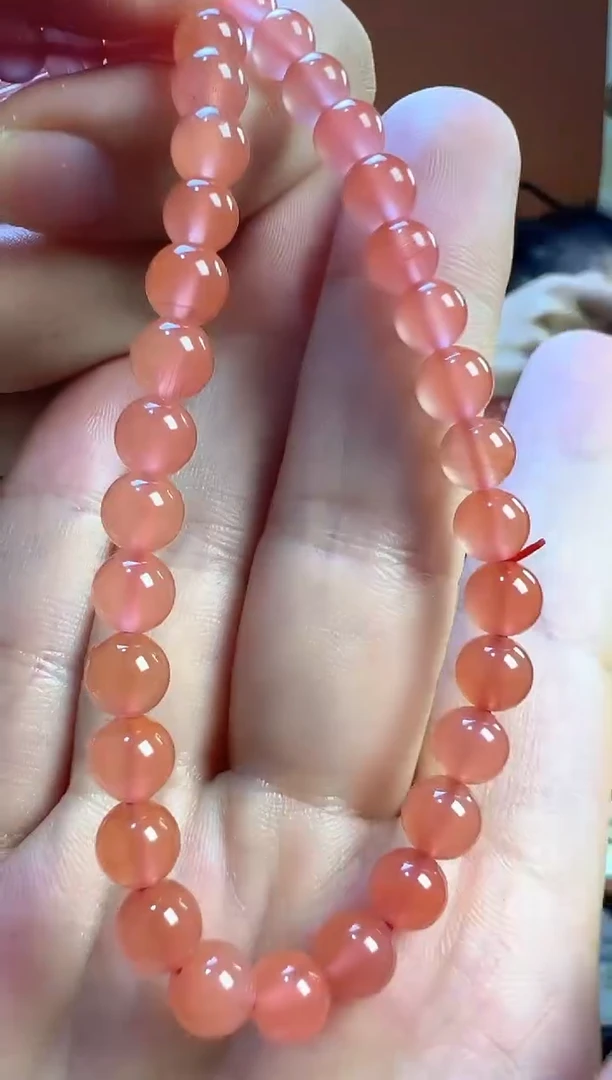 未镶嵌手串南红玛瑙丹*?南红