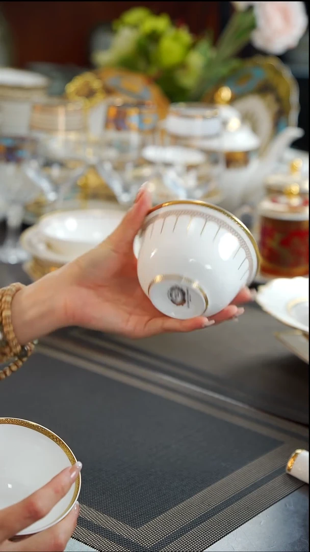 瓷片4英寸茶碗  2个