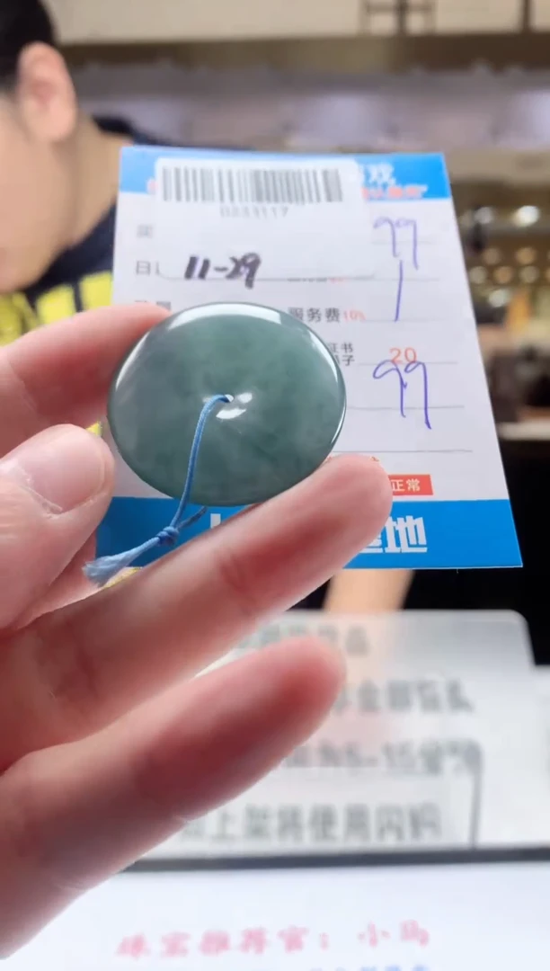 颈饰未镶嵌翡翠天然翡翠A货拍一发一