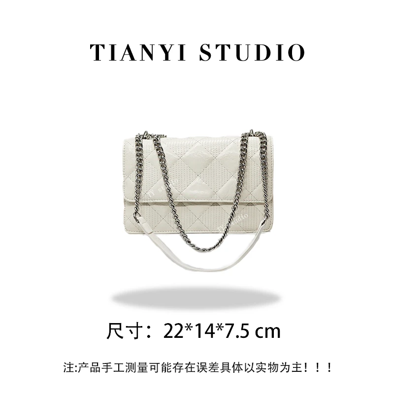 【TY】SK-62959-优雅白 轻奢高级韩版单肩潮流时尚简约女包