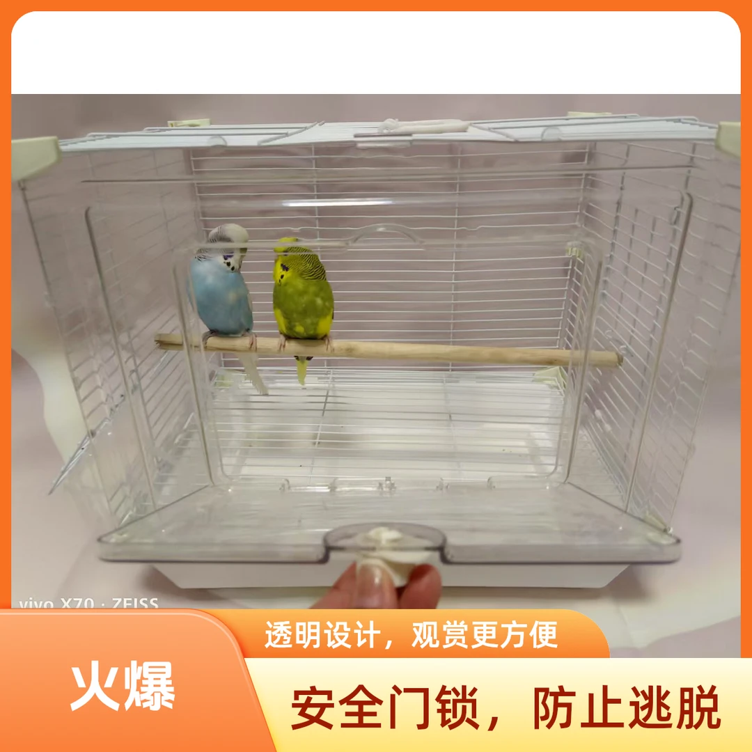 透明鸟笼鹦鹉笼子虎皮牡丹玄凤大号家用别墅大空间观赏笼
