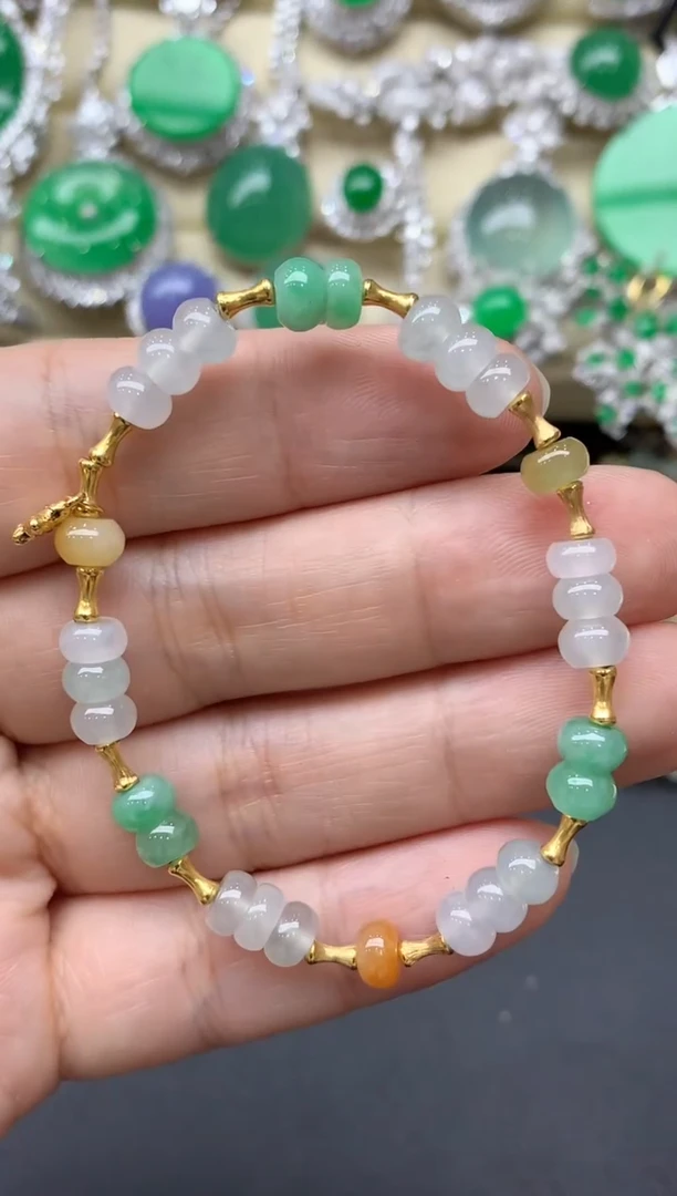 未镶嵌手链翡翠432-中国好珍宝