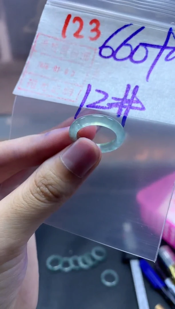 未镶嵌定制翡翠戒圈12#670毛货需精细抛光