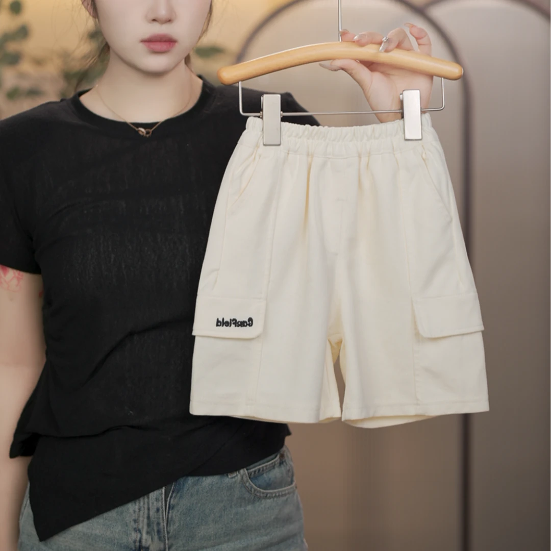 【现货48】2025原版儿童夏季韩版时尚百搭时尚洋气薄款裤子