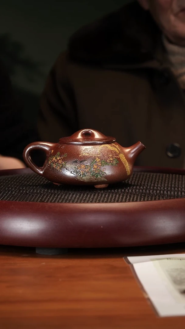 【闪购商品】紫砂茶壶2-25WPR景舟石瓢段泥柴烧300cc