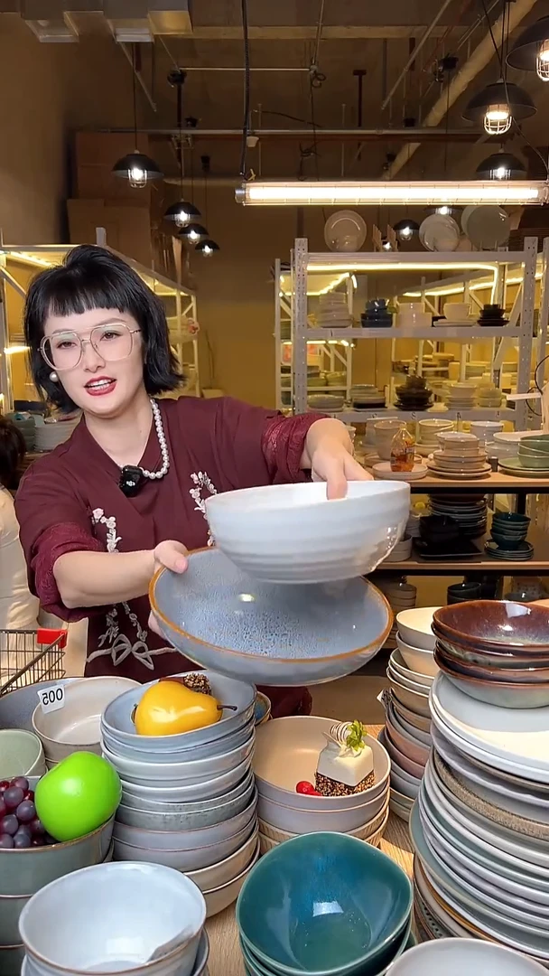瓷272外贸尾货高温釉下彩陶瓷餐具默认微瑕