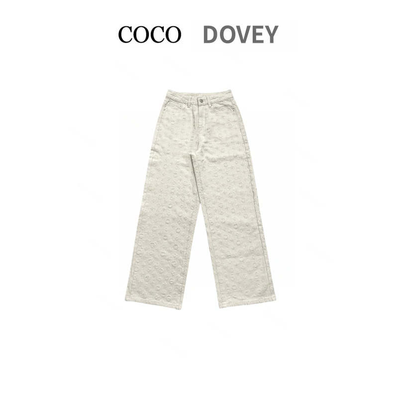 COCODOVEY【观想空间】显瘦显高显腿长高腰百搭直筒牛仔裤7637