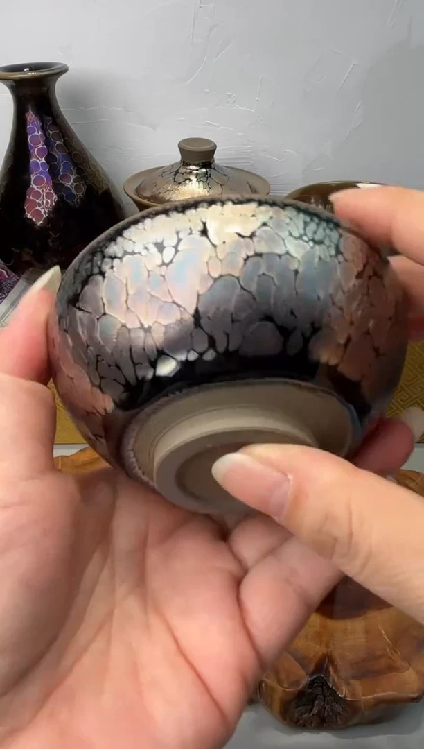 茶盏春申阁福利1只银浮雕平口