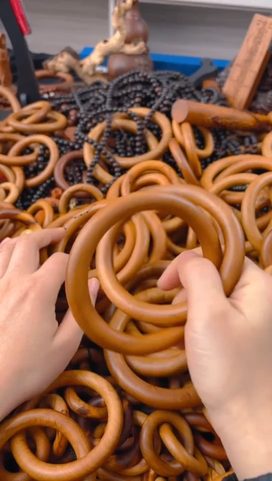 【闪购商品】枣木木雕乾坤圈微瑕75一物一拍