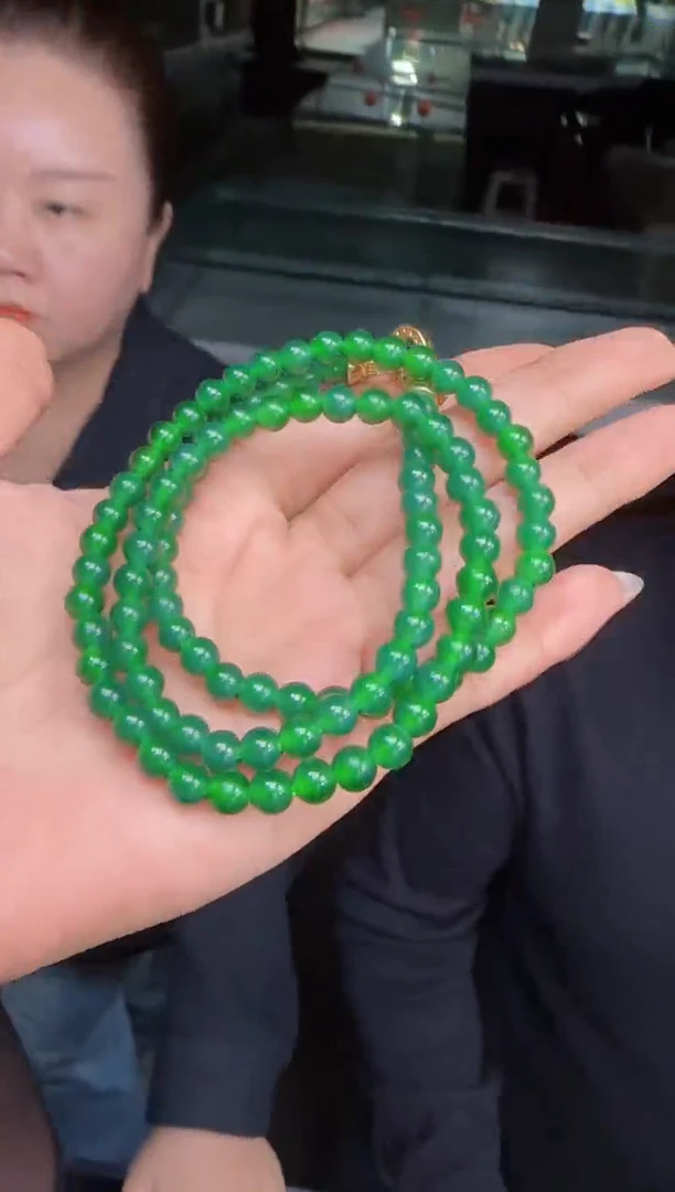 未镶嵌定制翡翠翡翠珠链286