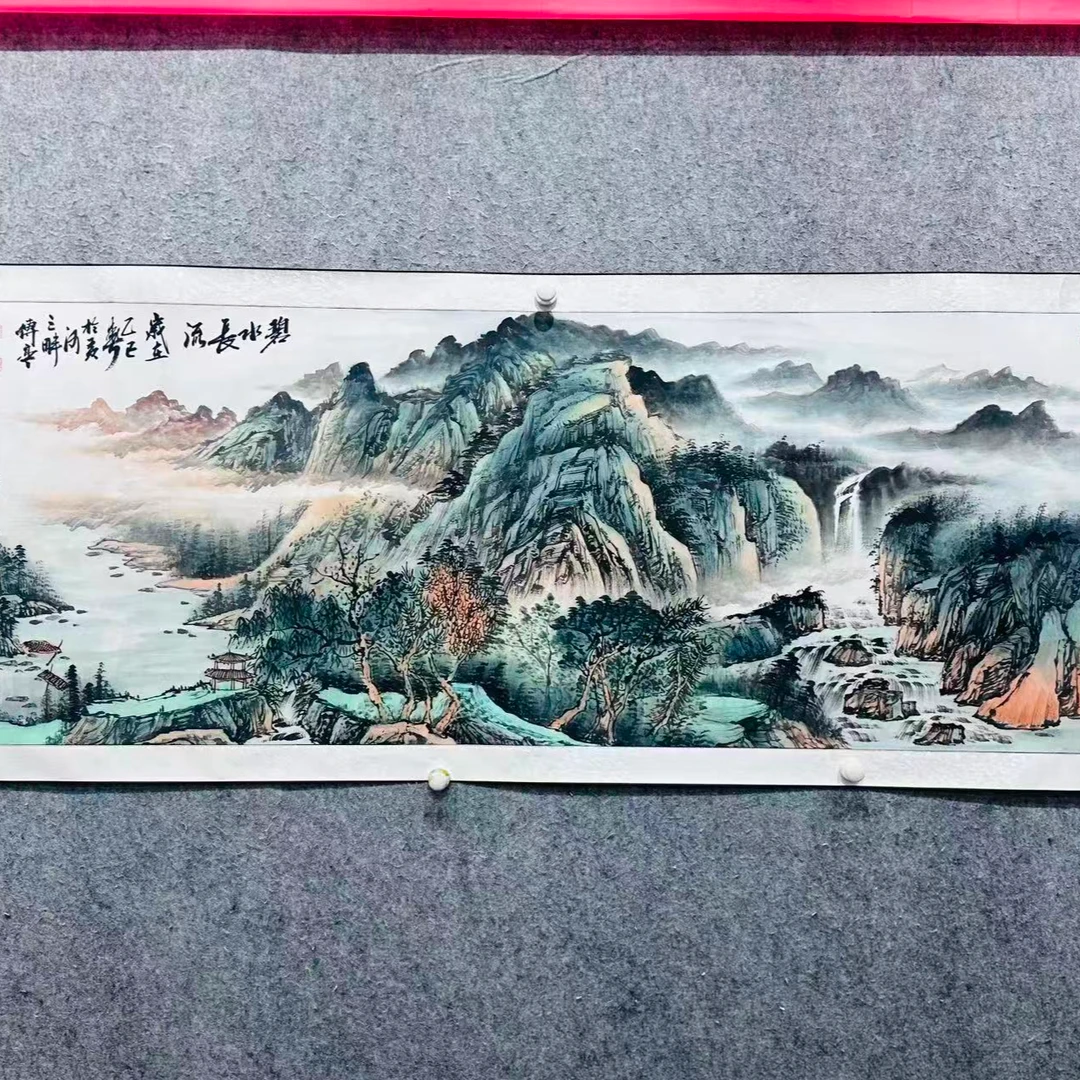 张传亭老师预售国画作品碧水长流