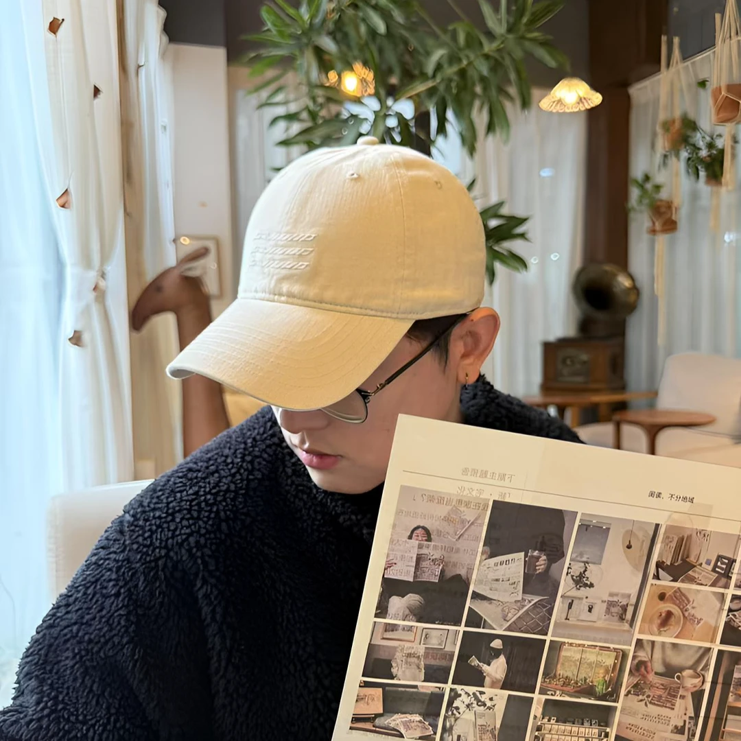 棒球帽2025新款复古水洗磨毛防晒鸭舌帽百搭大头围潮流款时尚韩版