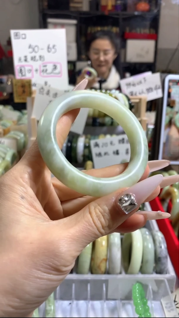 未镶嵌岫玉手镯22 54+