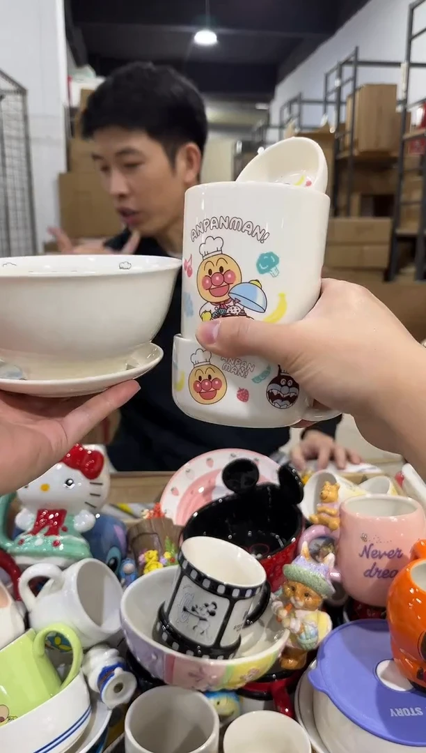 瓷片面包超人餐具6件套