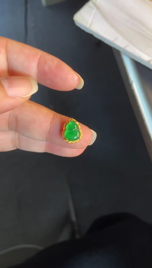 吊坠(不含链)银S925镶嵌翡翠1