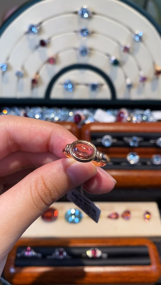 【闪购商品】碧玺戒指14K金镶嵌1.53ct果冻粉