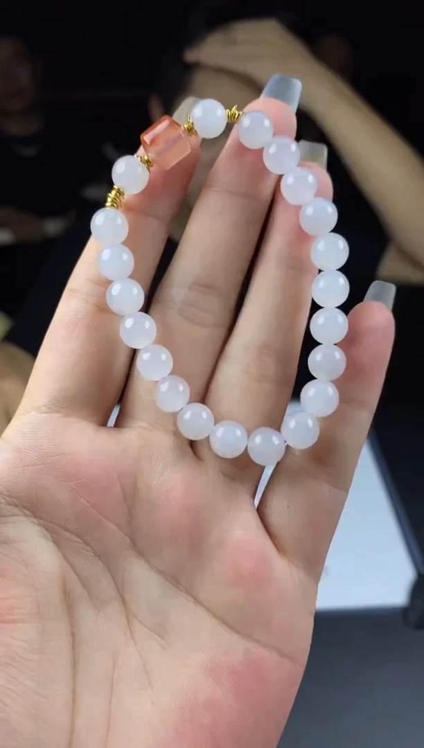 手串银S925镶嵌和田玉多样性-手串-S3922