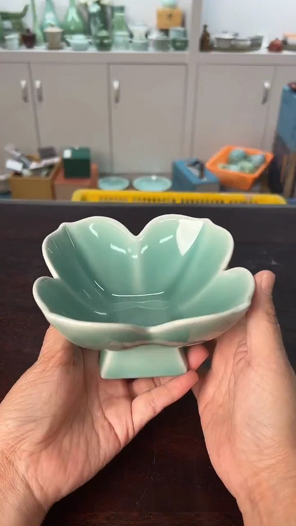 龙泉云间青瓷小米茶器