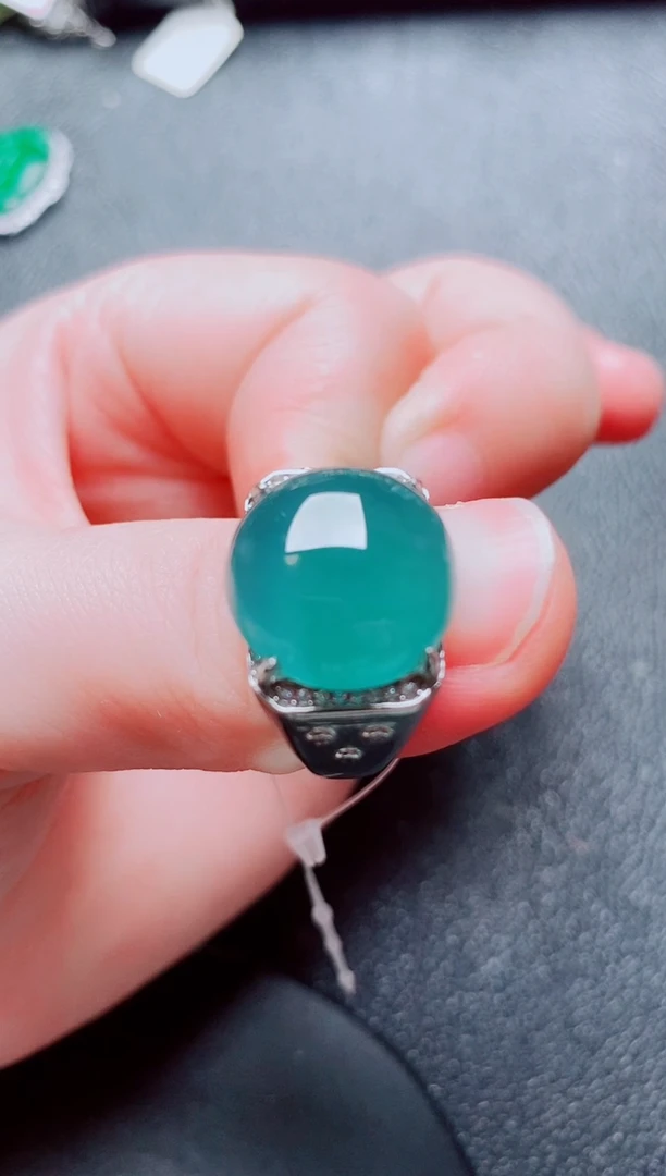 银S925镶嵌戒指翡翠1111